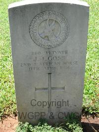 Dar Es Salaam War Cemetery - Goss, J J